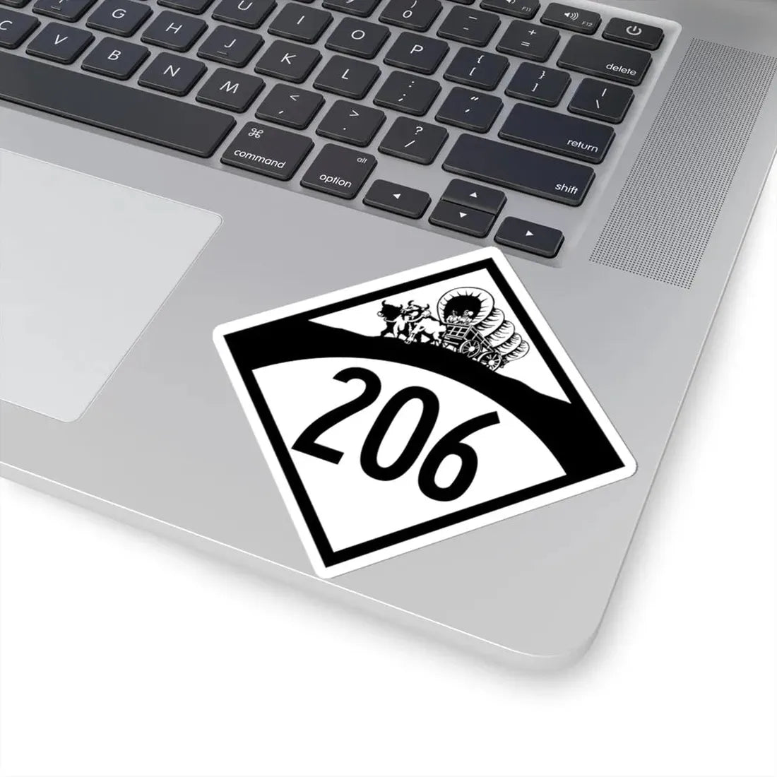 N-206 1950 (Nebraska) (Road Sign) STICKER Vinyl Kiss-Cut Decal - The Sticker Space
