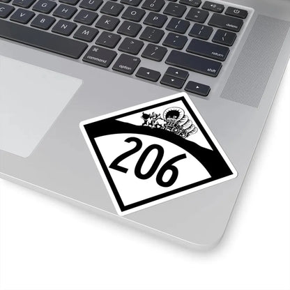 N-206 1950 (Nebraska) (Road Sign) STICKER Vinyl Kiss-Cut Decal - The Sticker Space