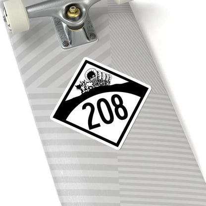 N-208 1950 (Nebraska) (Road Sign) STICKER Vinyl Kiss-Cut Decal - The Sticker Space