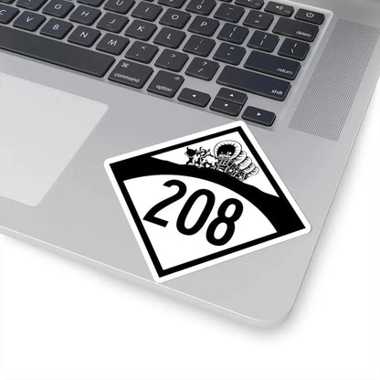 N-208 1950 (Nebraska) (Road Sign) STICKER Vinyl Kiss-Cut Decal - The Sticker Space
