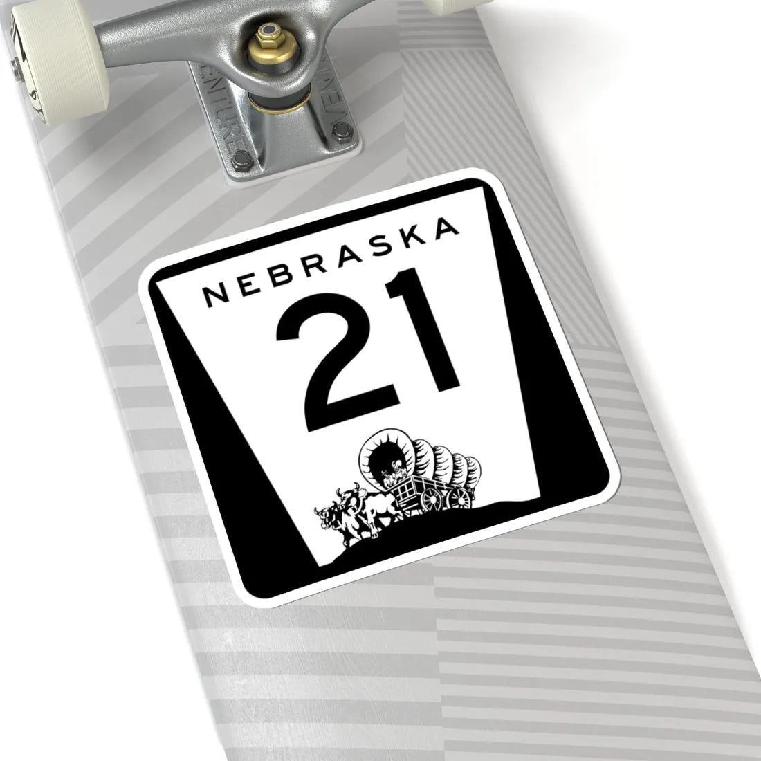 N-21 (Nebraska) (Road Sign) STICKER Vinyl Kiss-Cut Decal - The Sticker Space