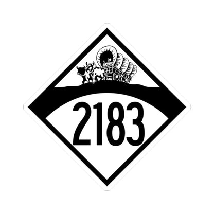 N-2183 1950 (Nebraska) (Road Sign) STICKER Vinyl Kiss-Cut Decal 2 Inch White - The Sticker Space