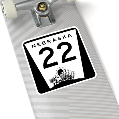 N-22 (Nebraska) (Road Sign) STICKER Vinyl Kiss-Cut Decal - The Sticker Space