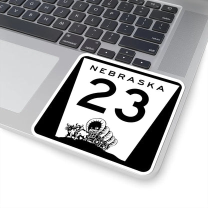 N-23 (Nebraska) (Road Sign) STICKER Vinyl Kiss-Cut Decal - The Sticker Space