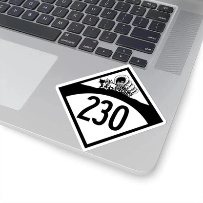 N-230 1950 (Nebraska) (Road Sign) STICKER Vinyl Kiss-Cut Decal - The Sticker Space