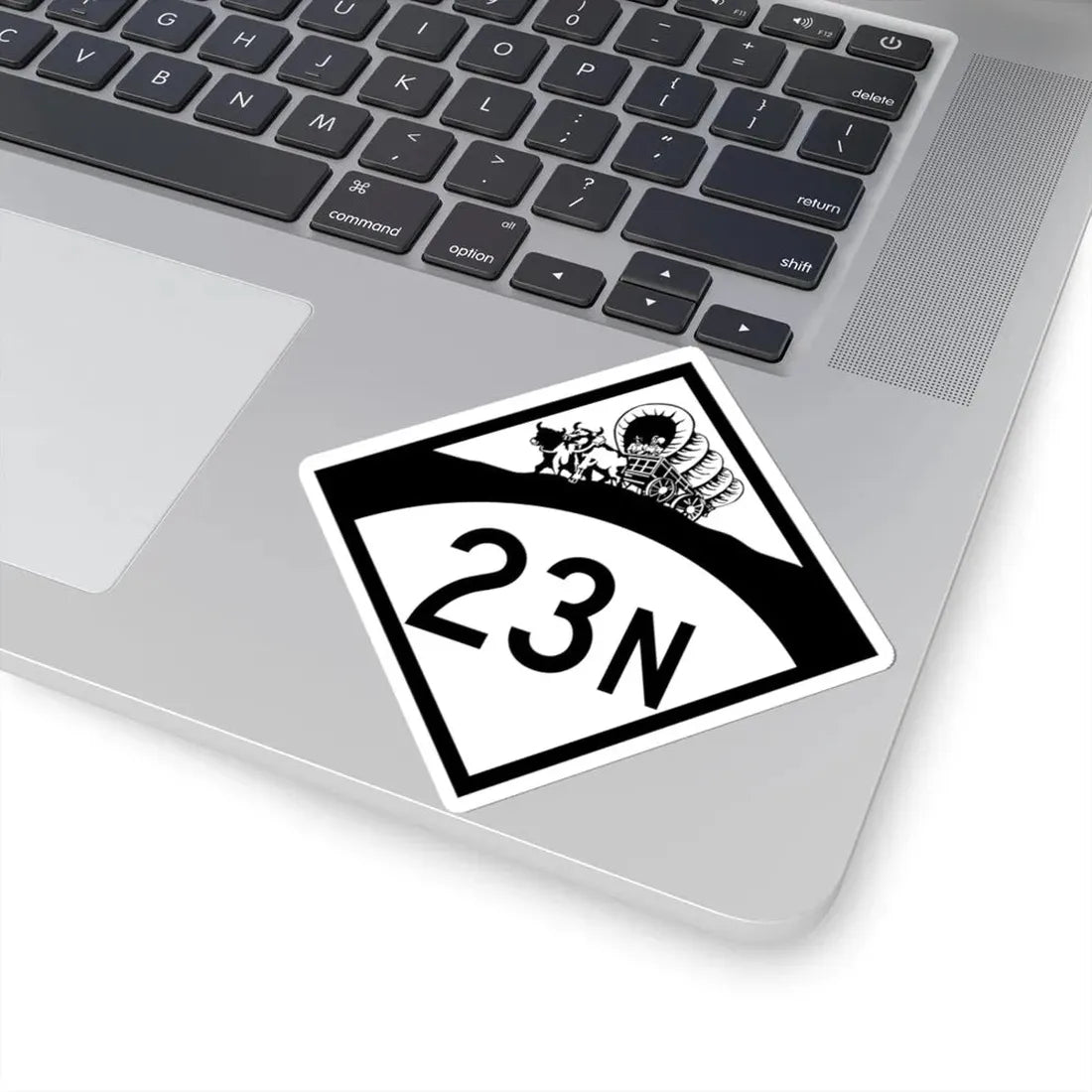 N-23N 1950 (Nebraska) (Road Sign) STICKER Vinyl Kiss-Cut Decal - The Sticker Space