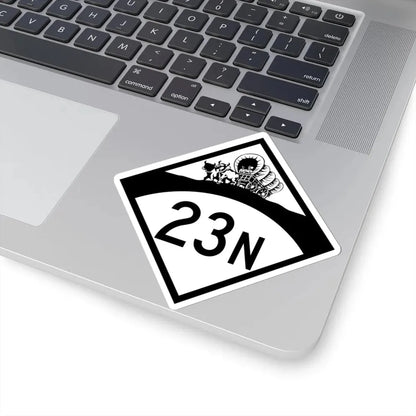 N-23N 1950 (Nebraska) (Road Sign) STICKER Vinyl Kiss-Cut Decal - The Sticker Space
