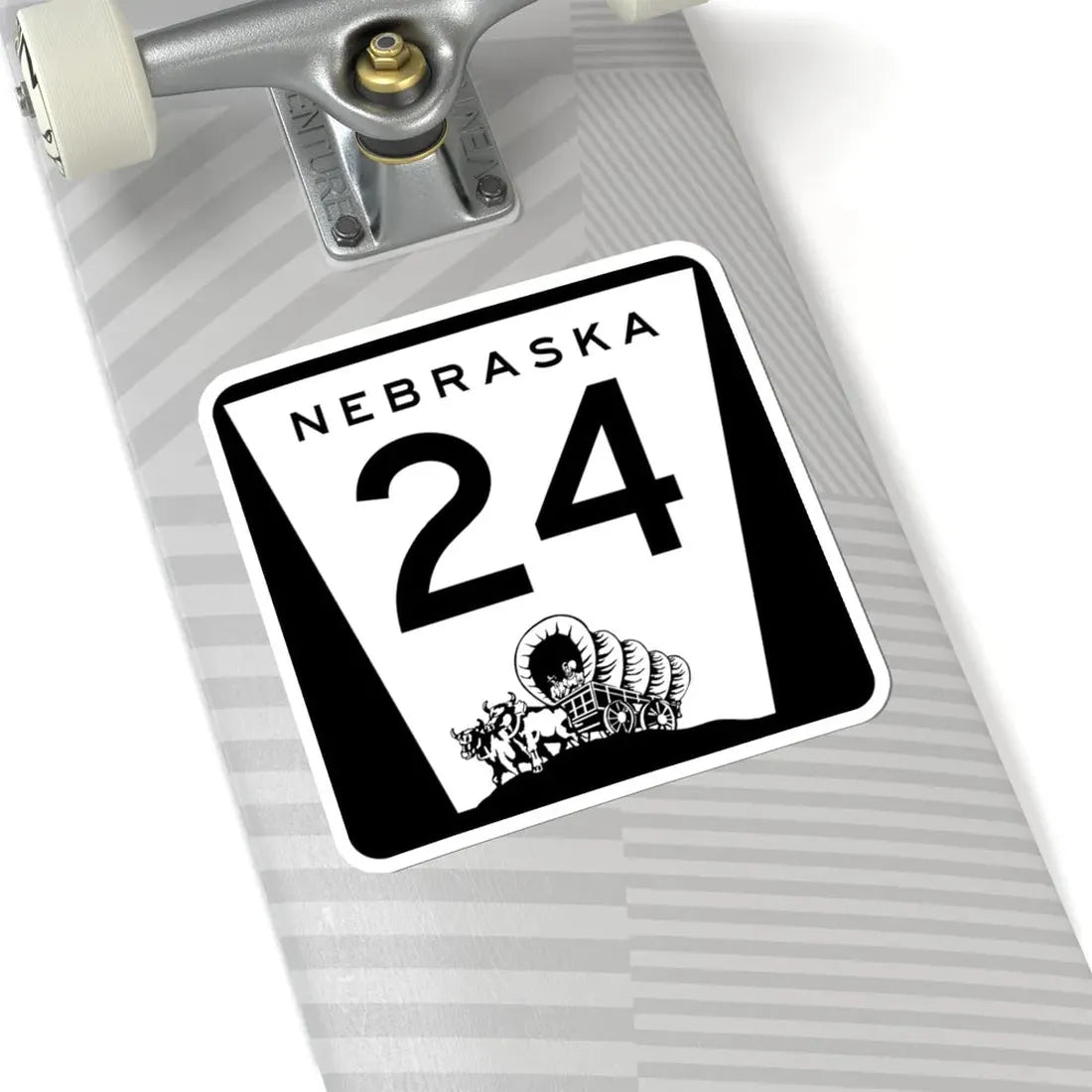 N-24 (Nebraska) (Road Sign) STICKER Vinyl Kiss-Cut Decal - The Sticker Space