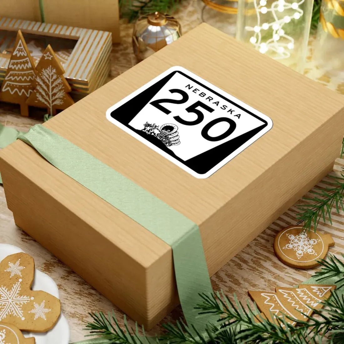 N-250 (Nebraska) (Road Sign) STICKER Vinyl Kiss-Cut Decal - The Sticker Space