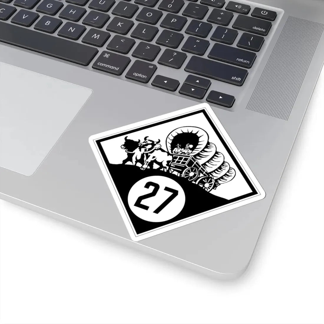 N-27 1926 (Nebraska) (Road Sign) STICKER Vinyl Kiss-Cut Decal - The Sticker Space