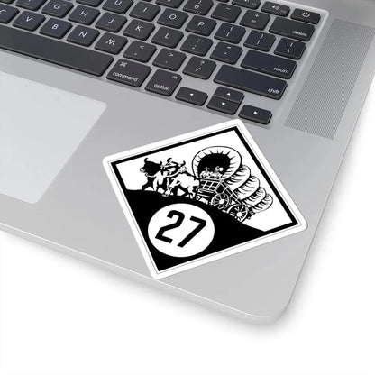 N-27 1926 (Nebraska) (Road Sign) STICKER Vinyl Kiss-Cut Decal - The Sticker Space