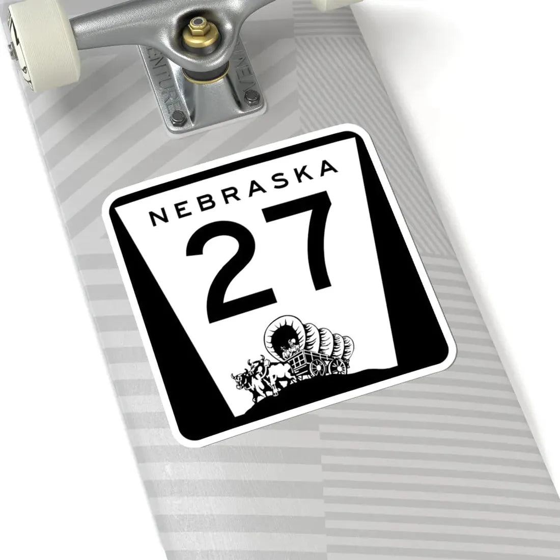 N-27 (Nebraska) (Road Sign) STICKER Vinyl Kiss-Cut Decal - The Sticker Space