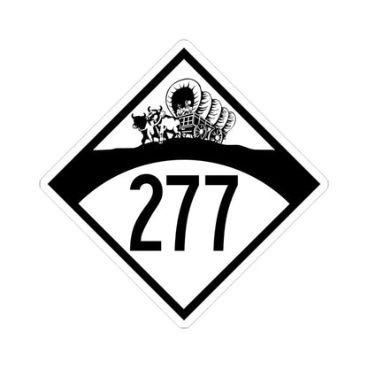 N-277 1950 (Nebraska) (Road Sign) STICKER Vinyl Kiss-Cut Decal 3 Inch White - The Sticker Space