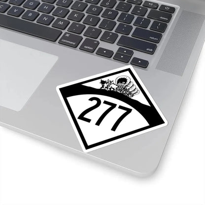 N-277 1950 (Nebraska) (Road Sign) STICKER Vinyl Kiss-Cut Decal - The Sticker Space