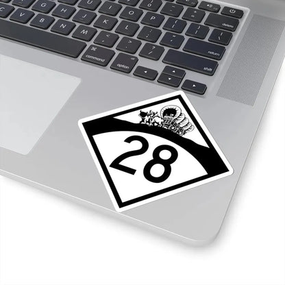N-28 1950 (Nebraska) (Road Sign) STICKER Vinyl Kiss-Cut Decal - The Sticker Space