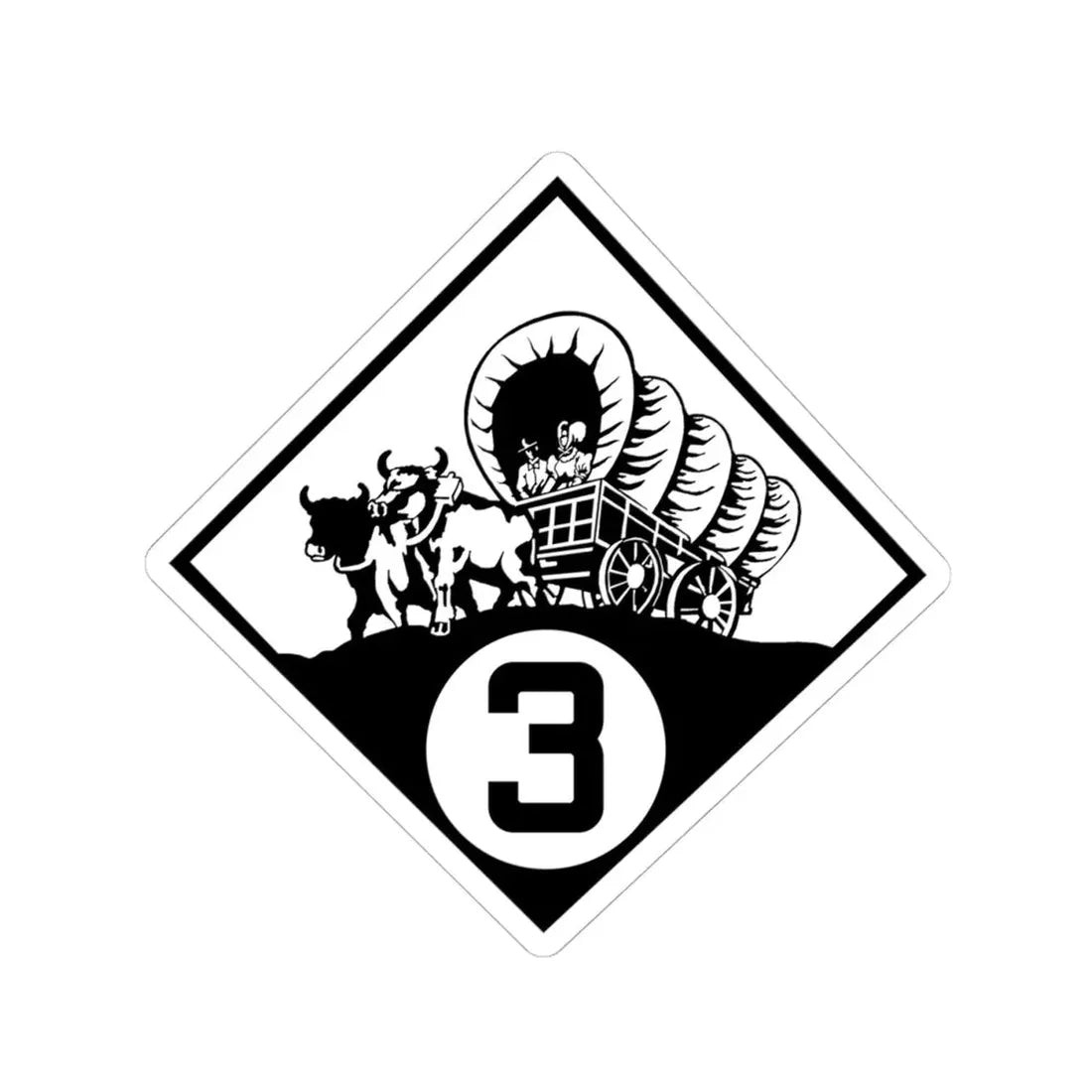 N-3 1926 (Nebraska) (Road Sign) STICKER Vinyl Kiss-Cut Decal 4 Inch White - The Sticker Space