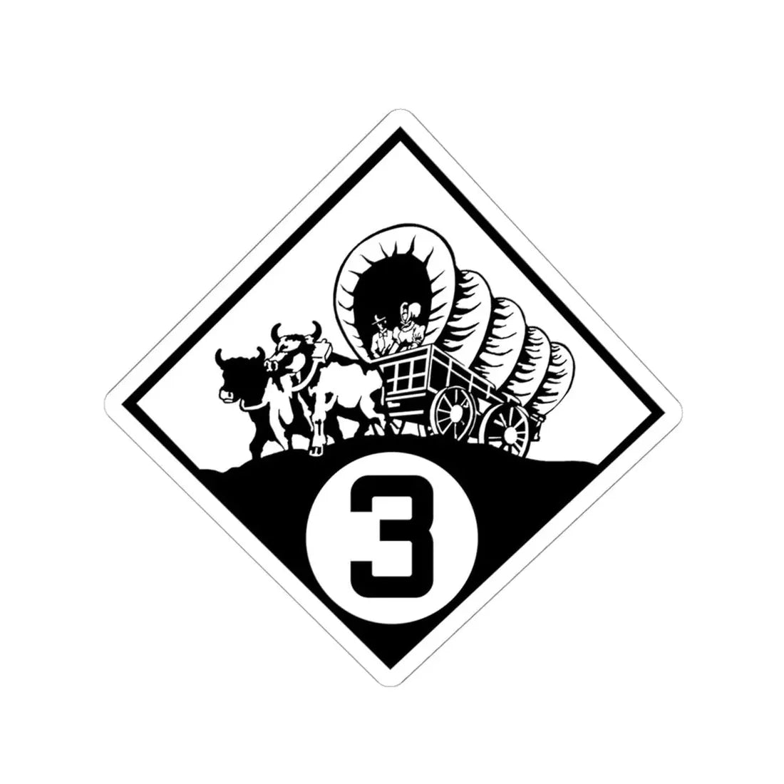 N-3 1926 (Nebraska) (Road Sign) STICKER Vinyl Kiss-Cut Decal 6 Inch White - The Sticker Space