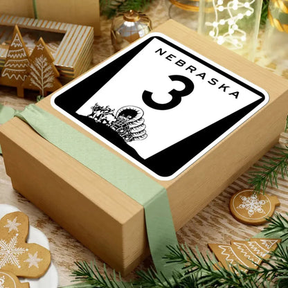 N-3 (Nebraska) (Road Sign) STICKER Vinyl Kiss-Cut Decal - The Sticker Space