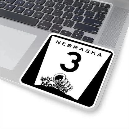 N-3 (Nebraska) (Road Sign) STICKER Vinyl Kiss-Cut Decal - The Sticker Space