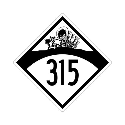 N-314 1950 (Nebraska) (Road Sign) STICKER Vinyl Kiss-Cut Decal 6 Inch White - The Sticker Space