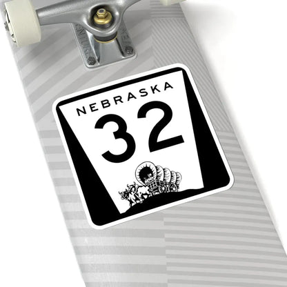 N-32 (Nebraska) (Road Sign) STICKER Vinyl Kiss-Cut Decal - The Sticker Space