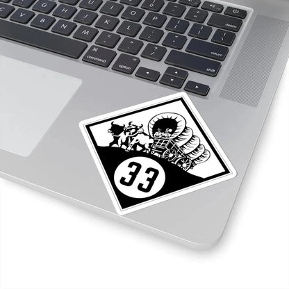 N-33 1926 (Nebraska) (Road Sign) STICKER Vinyl Kiss-Cut Decal - The Sticker Space