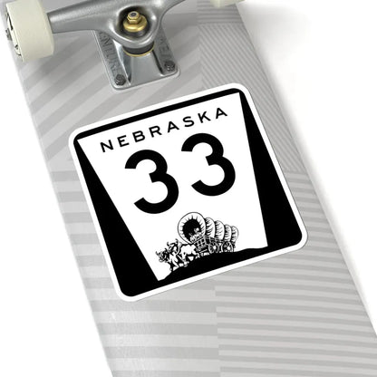 N-33 (Nebraska) (Road Sign) STICKER Vinyl Kiss-Cut Decal - The Sticker Space