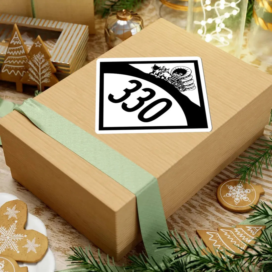 N-330 1950 (Nebraska) (Road Sign) STICKER Vinyl Kiss-Cut Decal - The Sticker Space