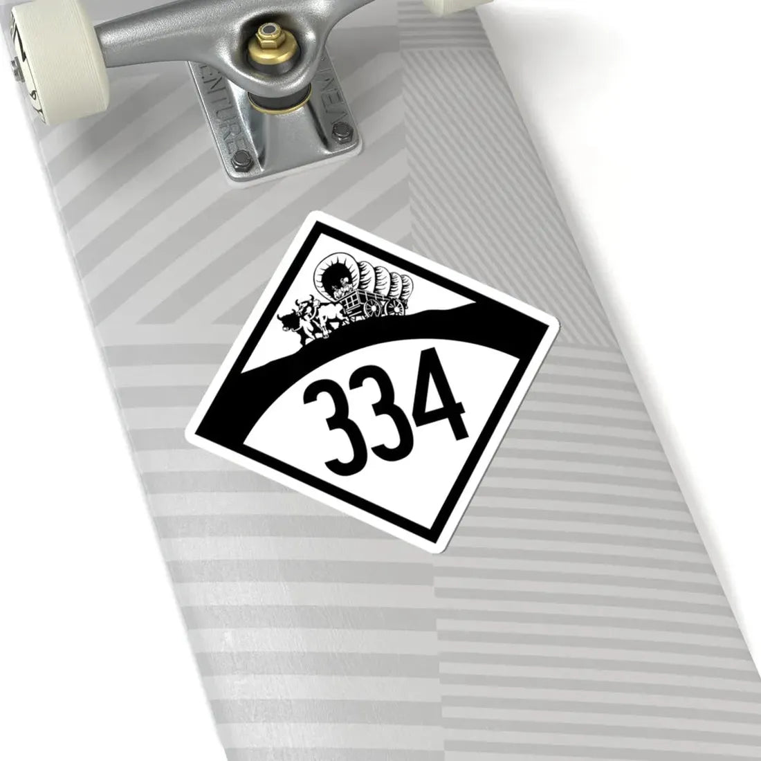 N-334 1950 (Nebraska) (Road Sign) STICKER Vinyl Kiss-Cut Decal - The Sticker Space