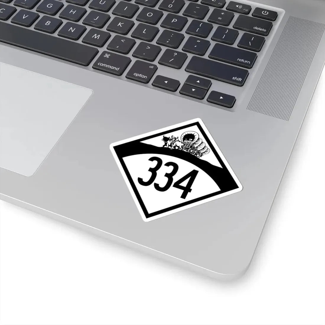 N-334 1950 (Nebraska) (Road Sign) STICKER Vinyl Kiss-Cut Decal - The Sticker Space
