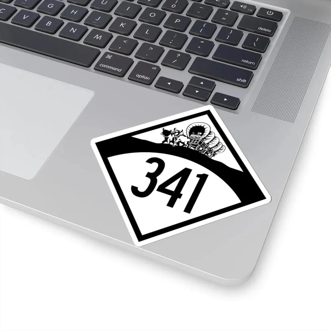 N-341 1950 (Nebraska) (Road Sign) STICKER Vinyl Kiss-Cut Decal - The Sticker Space