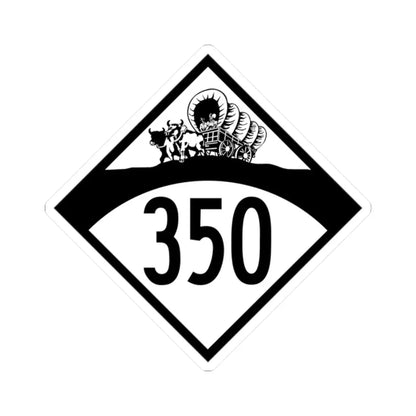 N-350 1950 (Nebraska) (Road Sign) STICKER Vinyl Kiss-Cut Decal 2 Inch White - The Sticker Space