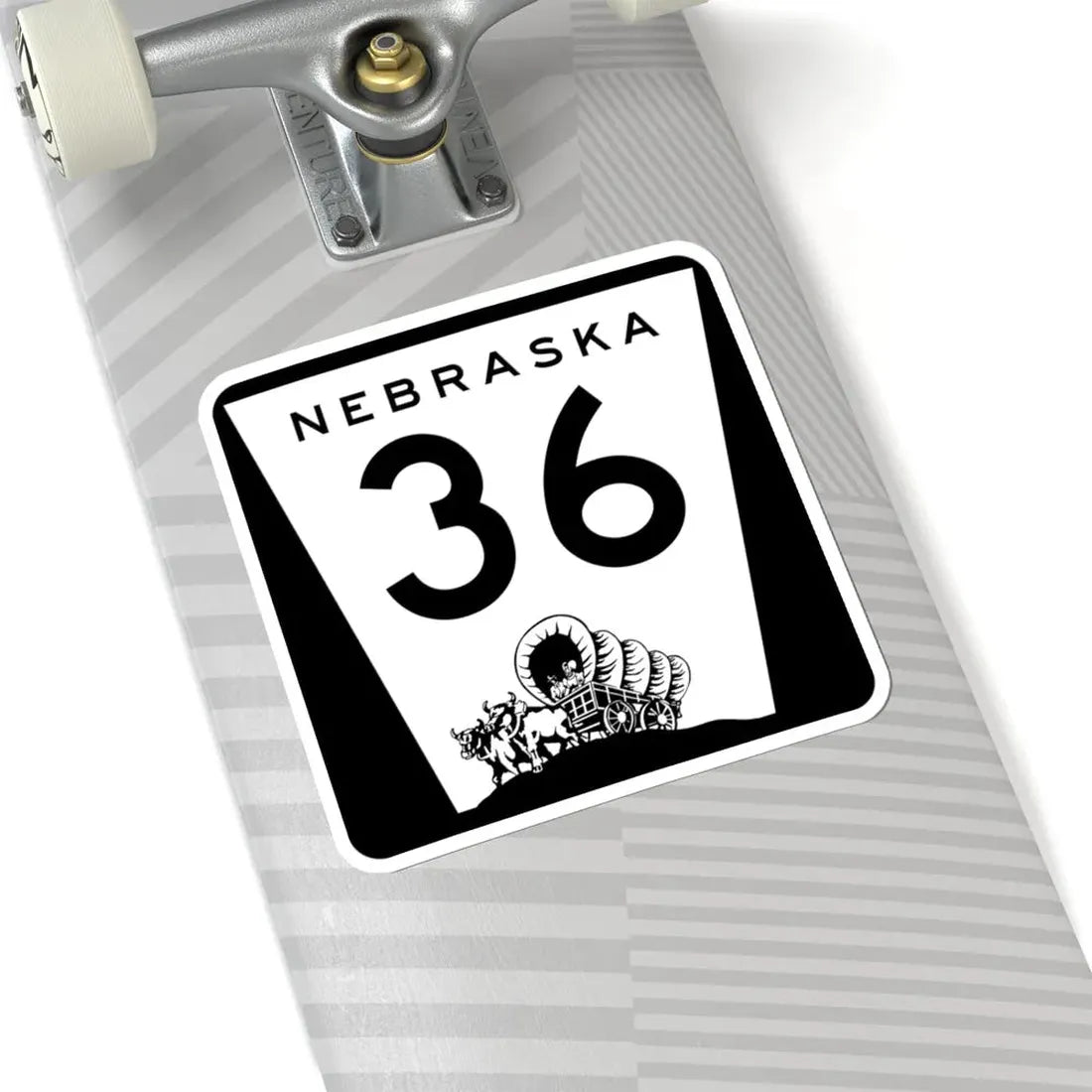 N-36 (Nebraska) (Road Sign) STICKER Vinyl Kiss-Cut Decal - The Sticker Space