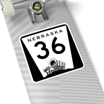 N-36 (Nebraska) (Road Sign) STICKER Vinyl Kiss-Cut Decal - The Sticker Space