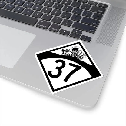 N-37 1950 (Nebraska) (Road Sign) STICKER Vinyl Kiss-Cut Decal - The Sticker Space