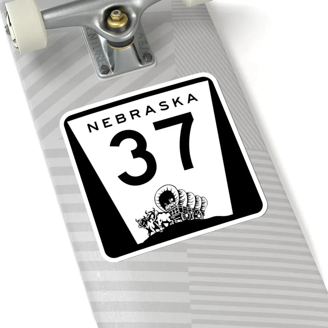 N-37 (Nebraska) (Road Sign) STICKER Vinyl Kiss-Cut Decal - The Sticker Space
