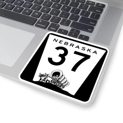 N-37 (Nebraska) (Road Sign) STICKER Vinyl Kiss-Cut Decal - The Sticker Space