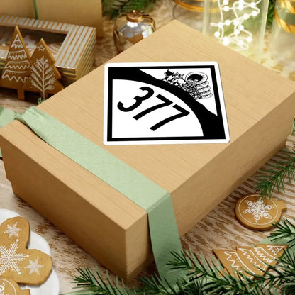 N-377 1950 (Nebraska) (Road Sign) STICKER Vinyl Kiss-Cut Decal - The Sticker Space