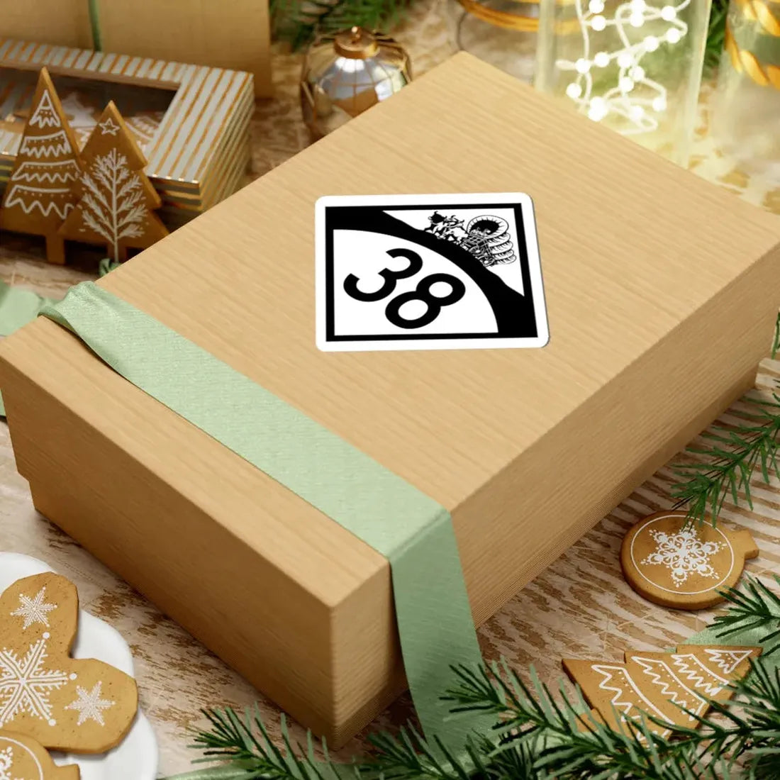 N-38 1950 (Nebraska) (Road Sign) STICKER Vinyl Kiss-Cut Decal - The Sticker Space