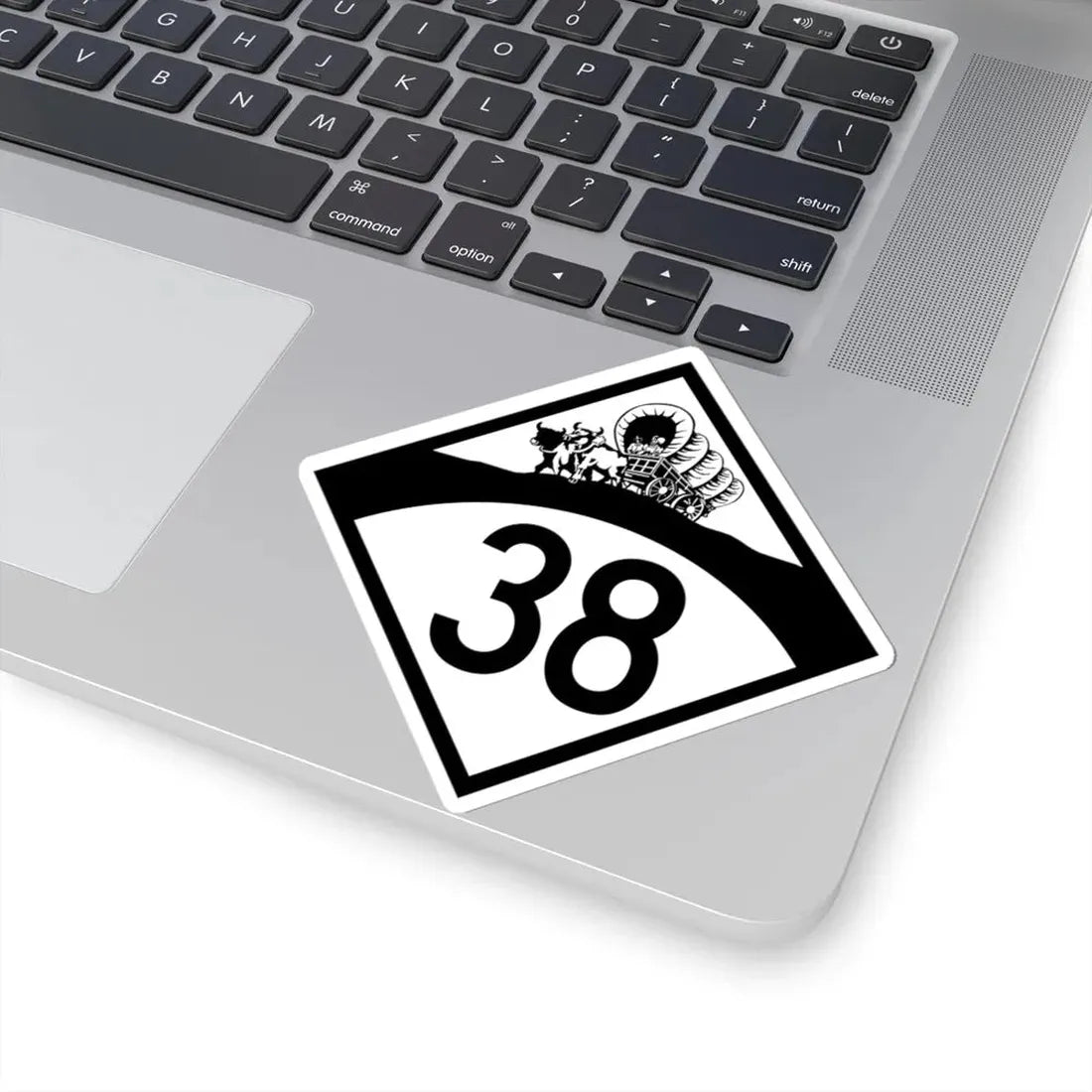 N-38 1950 (Nebraska) (Road Sign) STICKER Vinyl Kiss-Cut Decal - The Sticker Space