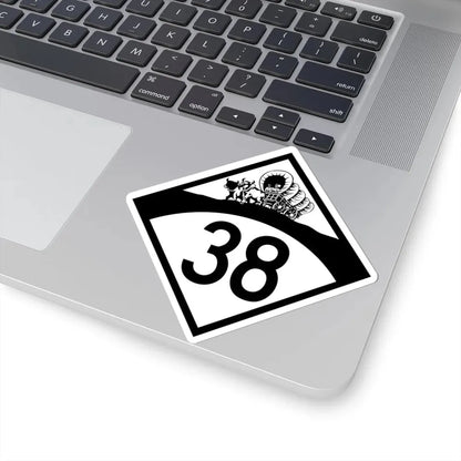 N-38 1950 (Nebraska) (Road Sign) STICKER Vinyl Kiss-Cut Decal - The Sticker Space