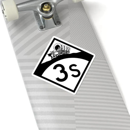 N-3S 1950 (Nebraska) (Road Sign) STICKER Vinyl Kiss-Cut Decal - The Sticker Space