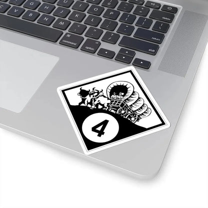 N-4 1926 (Nebraska) (Road Sign) STICKER Vinyl Kiss-Cut Decal - The Sticker Space