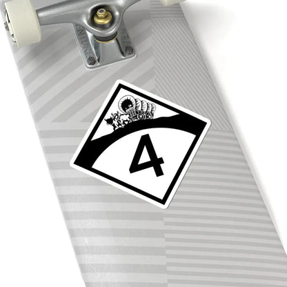 N-4 1950 (Nebraska) (Road Sign) STICKER Vinyl Kiss-Cut Decal - The Sticker Space