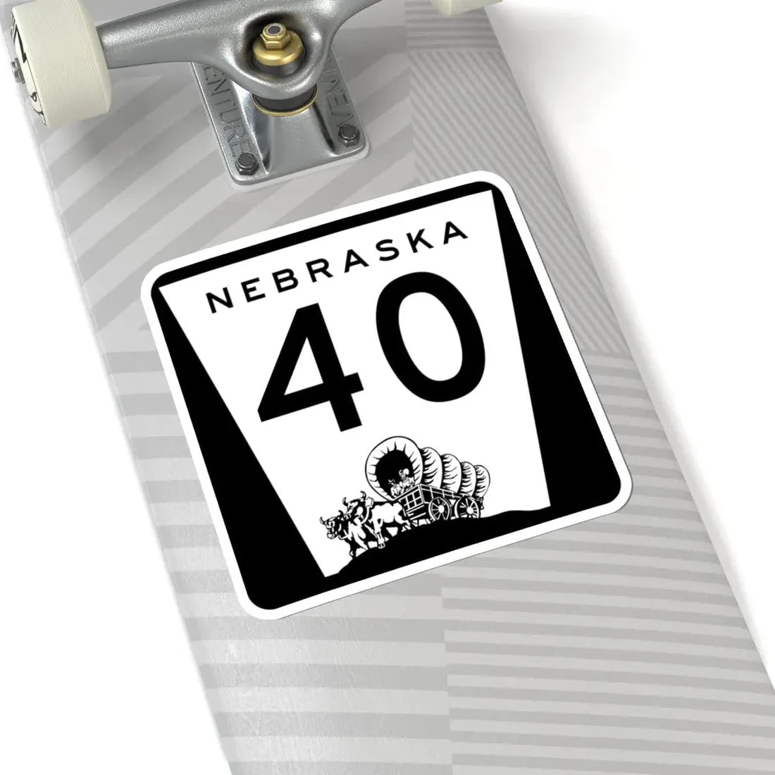 N-40 (Nebraska) (Road Sign) STICKER Vinyl Kiss-Cut Decal - The Sticker Space