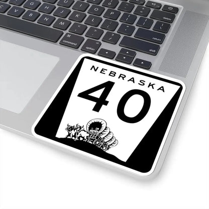 N-40 (Nebraska) (Road Sign) STICKER Vinyl Kiss-Cut Decal - The Sticker Space