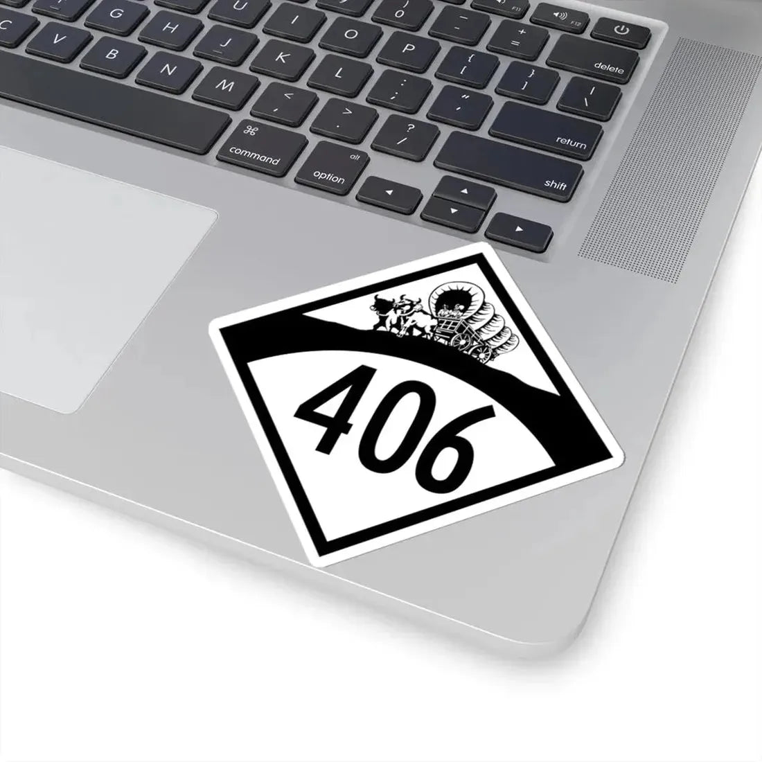 N-406 1950 (Nebraska) (Road Sign) STICKER Vinyl Kiss-Cut Decal - The Sticker Space
