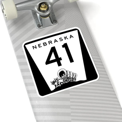 N-41 (Nebraska) (Road Sign) STICKER Vinyl Kiss-Cut Decal - The Sticker Space