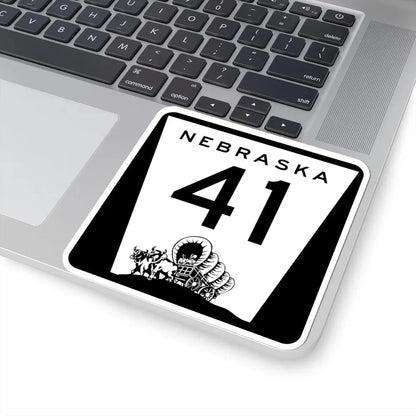 N-41 (Nebraska) (Road Sign) STICKER Vinyl Kiss-Cut Decal - The Sticker Space