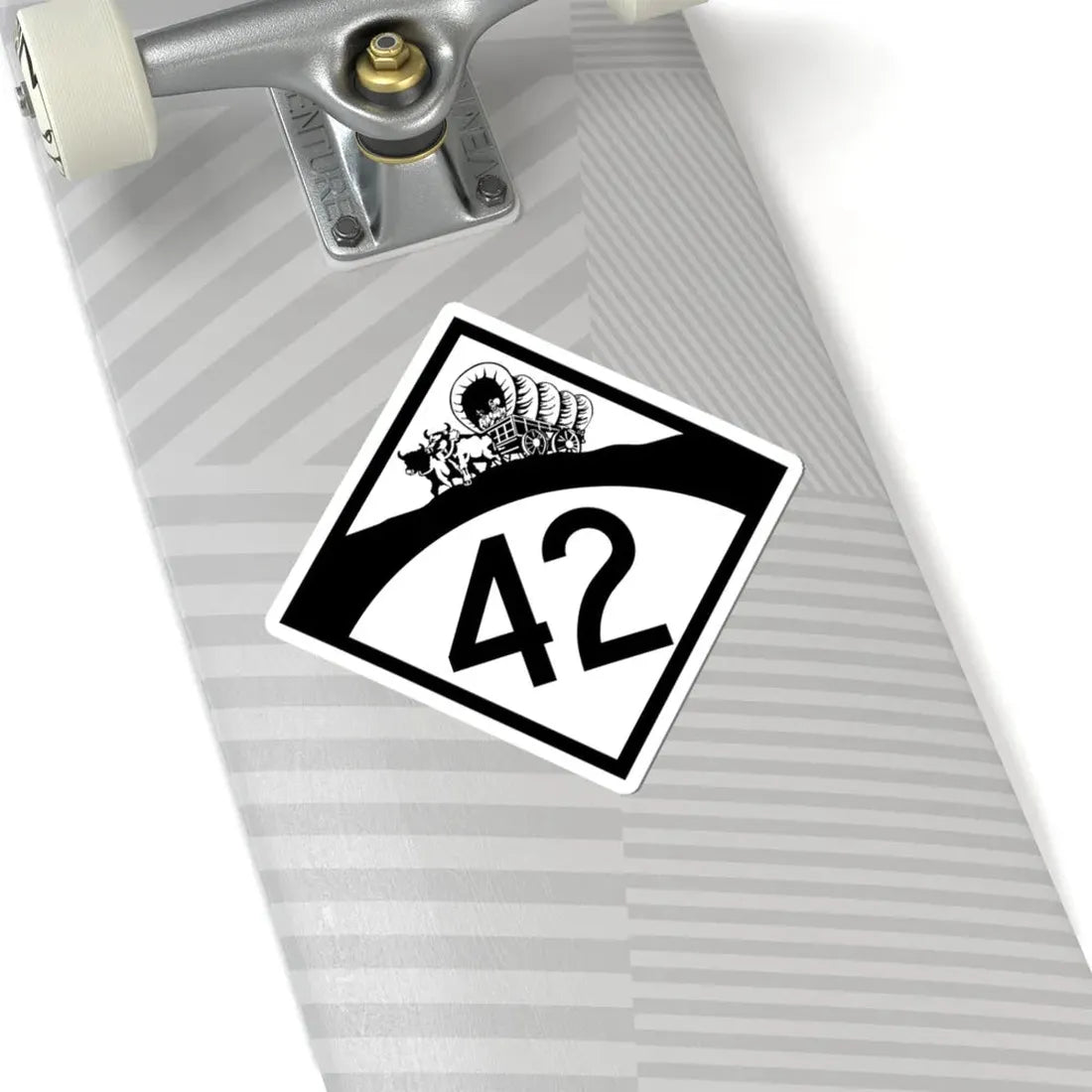 N-42 1950 (Nebraska) (Road Sign) STICKER Vinyl Kiss-Cut Decal - The Sticker Space